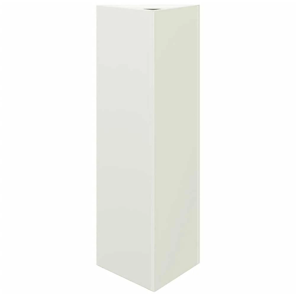 Sodo lovelis, baltos spalvos, 30x26x75cm, plienas, trikampis