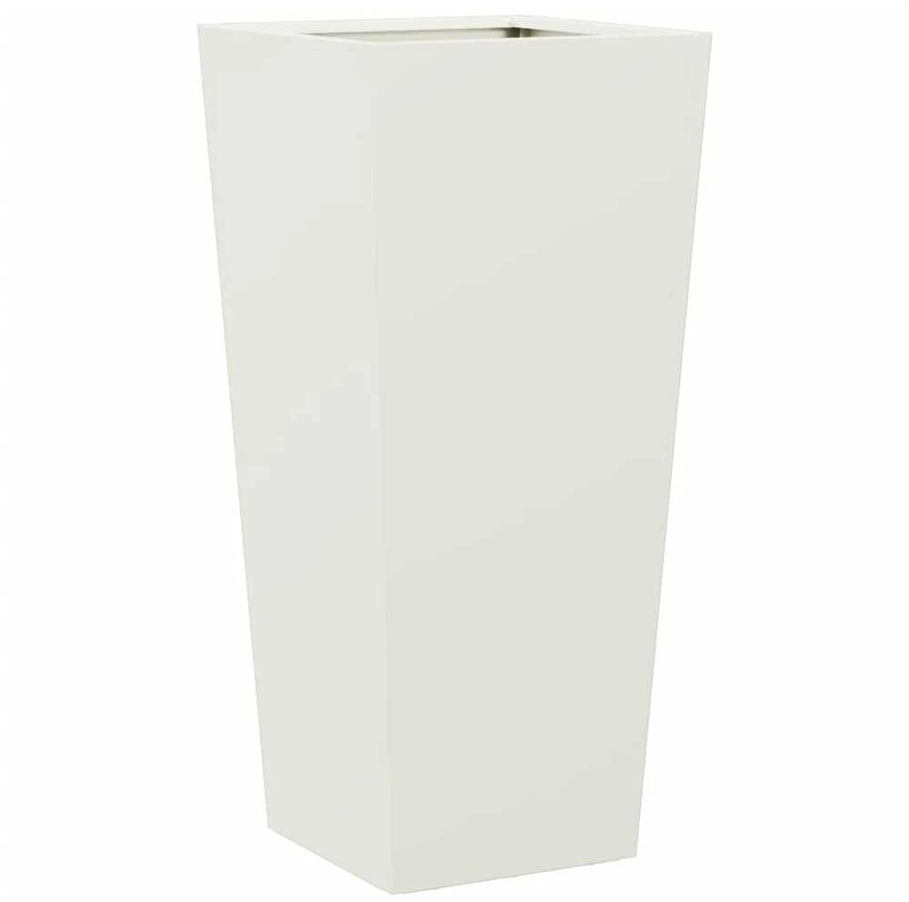 Sodo lovelis, baltos spalvos, 35x35x75cm, plienas