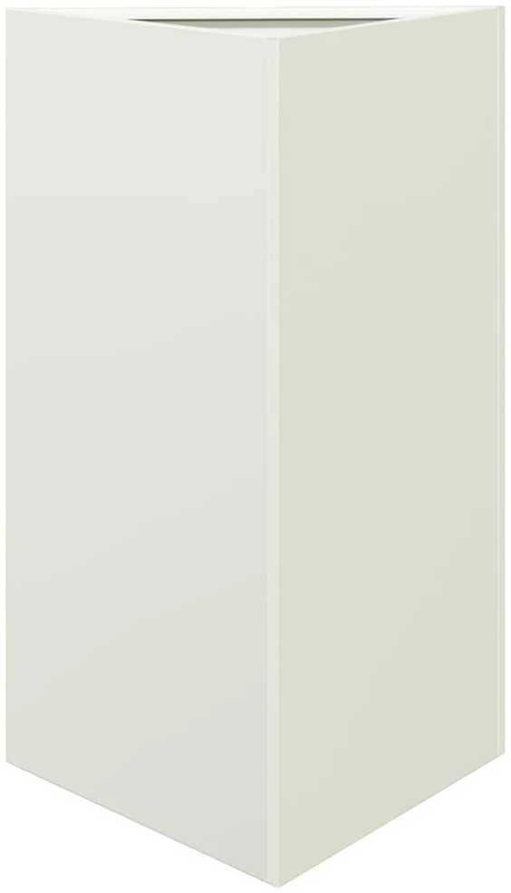 Sodo lovelis, baltos spalvos, 50x43x75cm, plienas, trikampis
