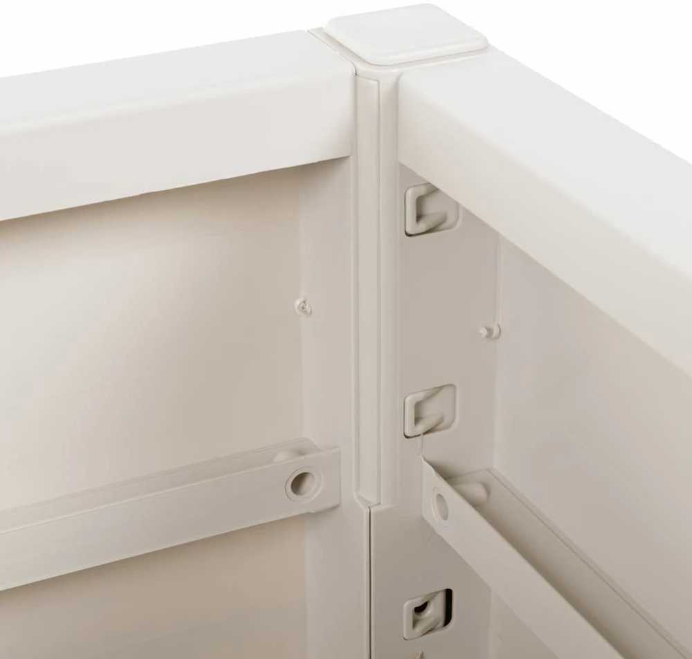 Sodo lovelis, baltos spalvos, 80x36x35cm, PP