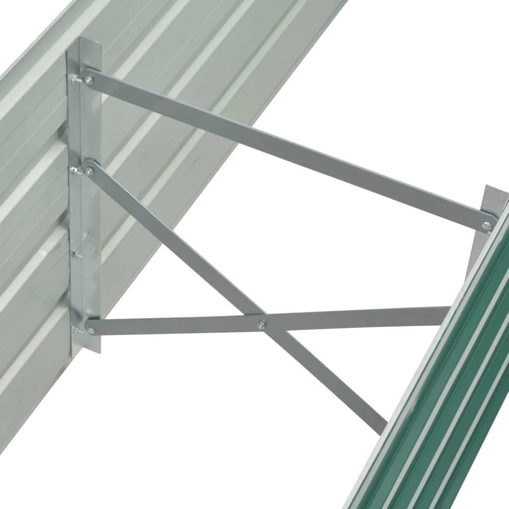 Lovelis, žalias, galvanizuotas plienas, 160x40x45cm