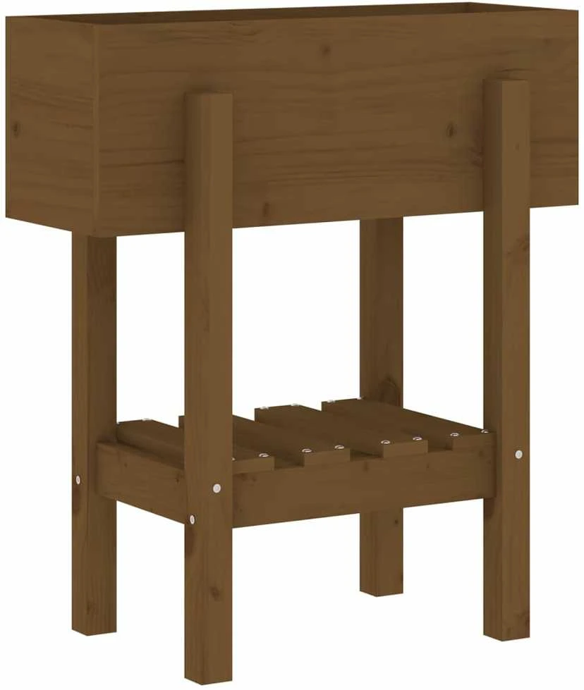 Sodo lovelis, medaus rudas, 62x30x69cm, pušies medienos masyvas