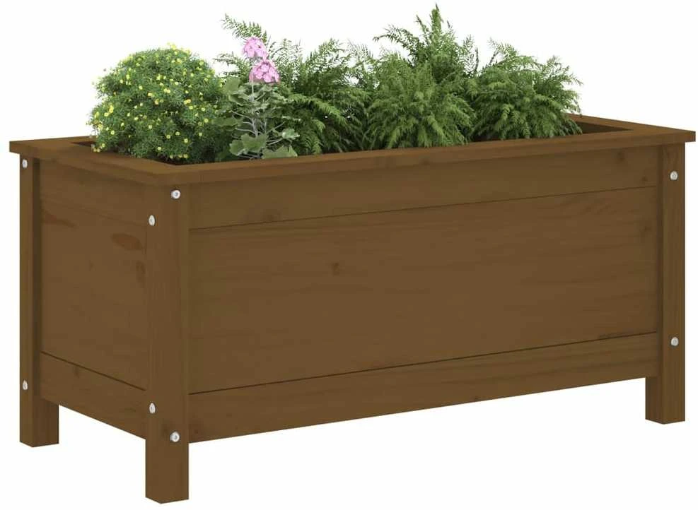 Sodo lovelis, medaus rudas, 82,5x40x39cm, pušies masyvas