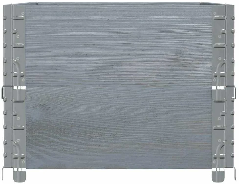 Sodo lovelis, pilkas, 100x50cm, pušies medienos masyvas