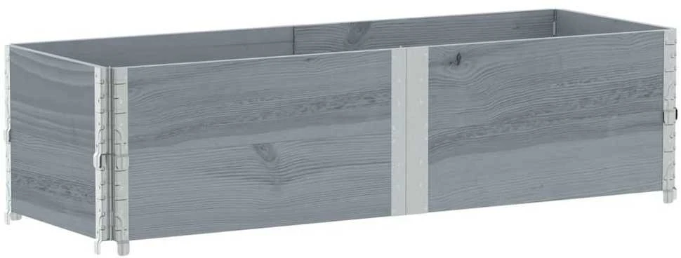 Sodo lovelis, pilkas, 150x50cm, pušies medienos masyvas