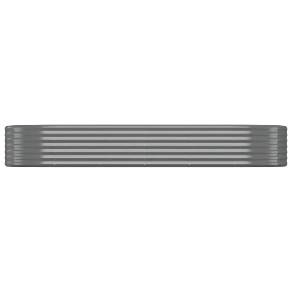 Aukštas sodo lovelis, pilkas, 249x100x36cm, plienas