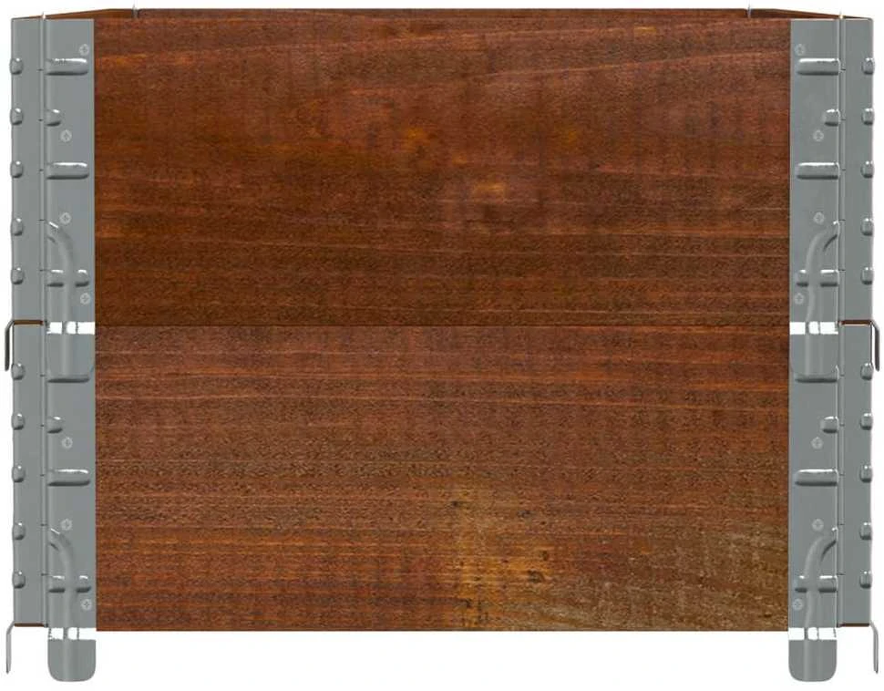 Sodo lovelis, rudas, 100x50cm, pušies medienos masyvas