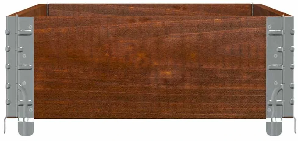 Sodo lovelis, rudas, 100x50cm, pušies medienos masyvas