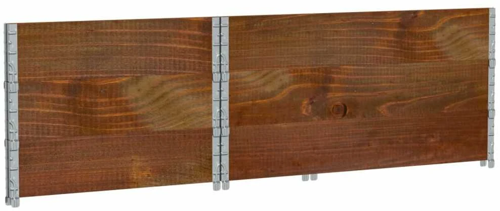 Sodo lovelis, rudas, 120x80cm, pušies medienos masyvas