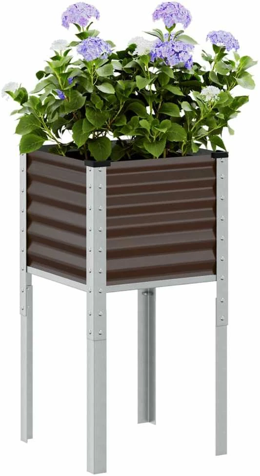 Sodo lovelis, rudas, 45x45x88cm, plienas