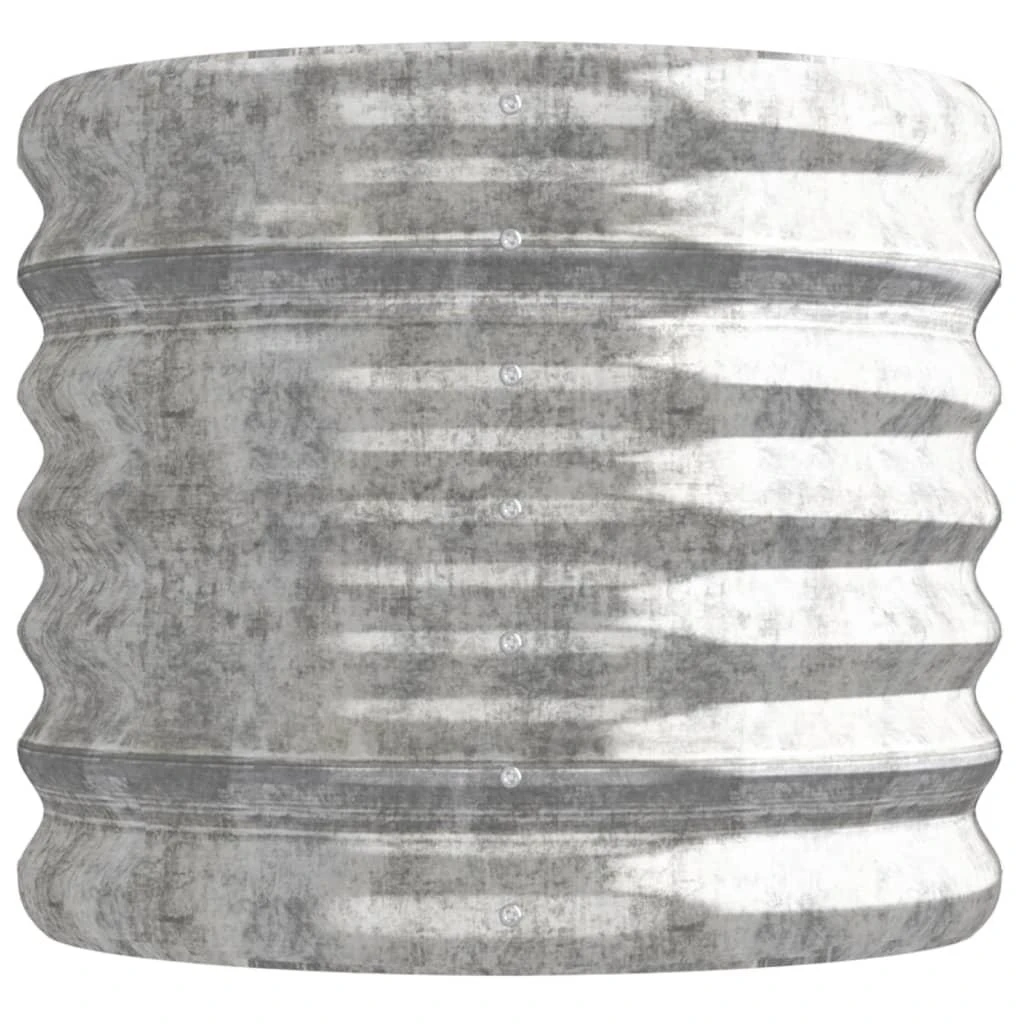 Aukštas sodo lovelis, sidabrinis, 114x40x36cm, plienas