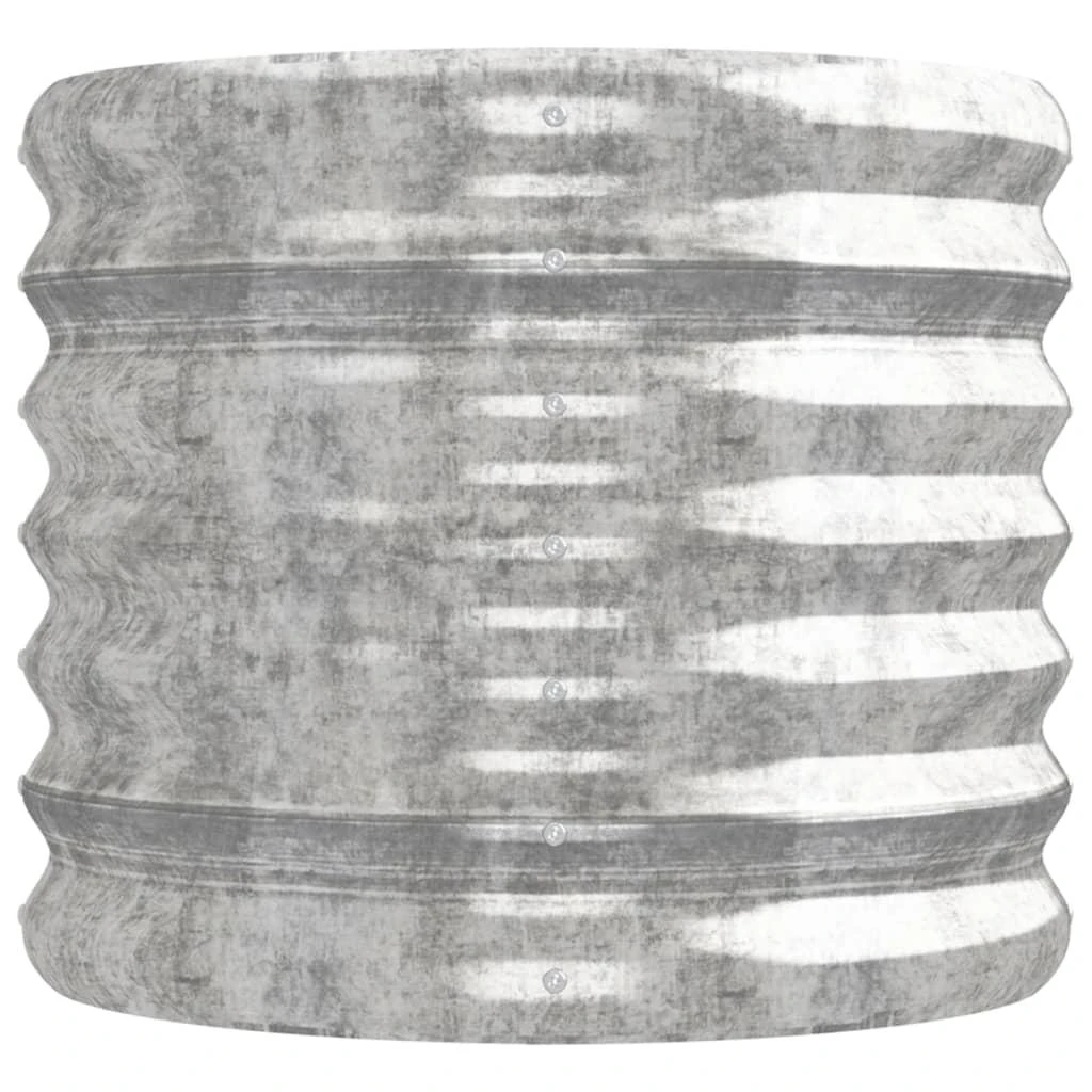 Aukštas sodo lovelis, sidabrinis, 224x40x36cm, plienas
