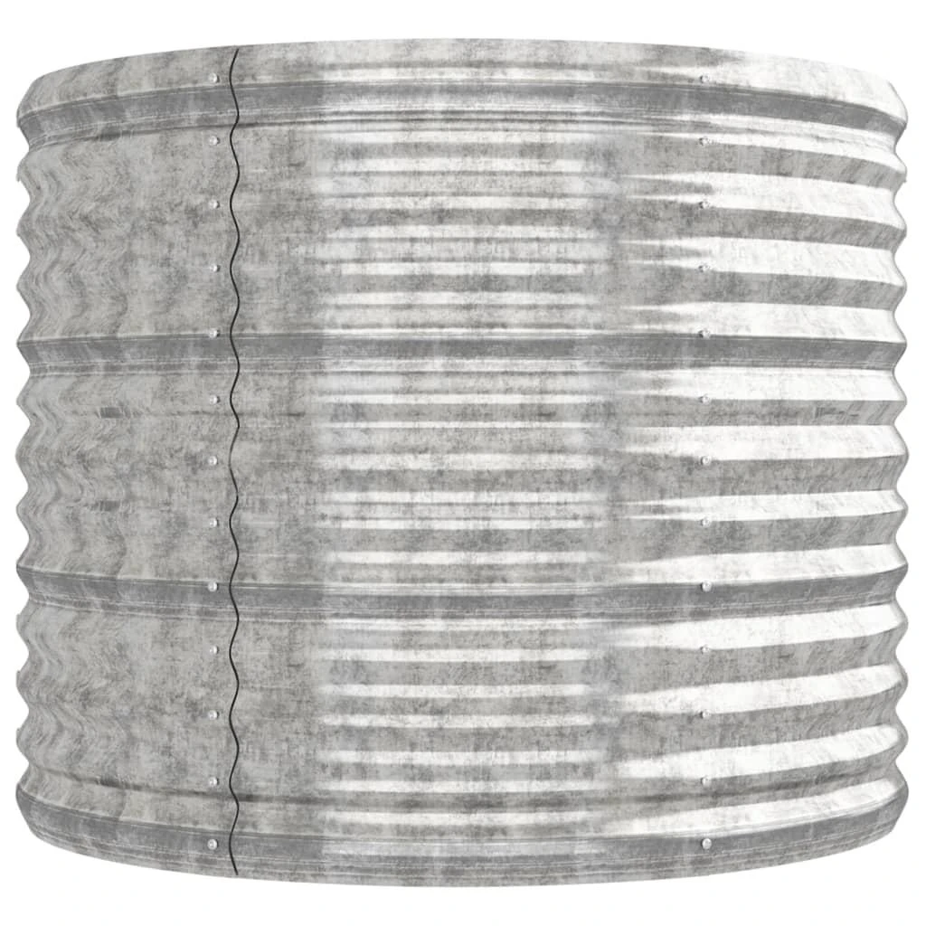 Aukštas sodo lovelis, sidabrinis, 224x80x68cm, plienas