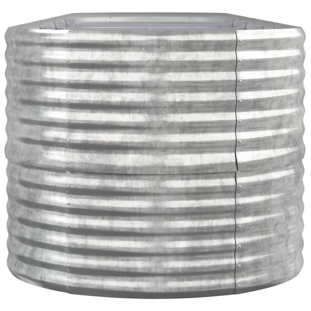 Aukštas sodo lovelis, sidabrinis, 440x80x68cm, plienas