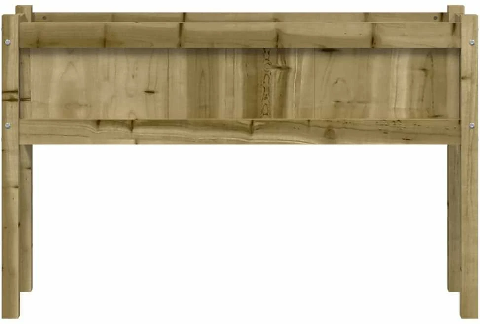 Sodo lovelis su kojelėmis, 110x31x70cm, impregnuota pušis