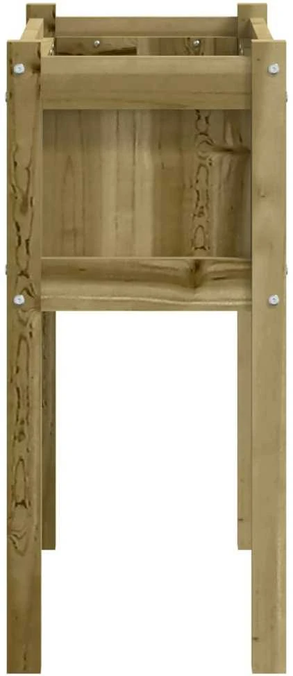 Sodo lovelis su kojelėmis, 70x31x70cm, impregnuota pušis