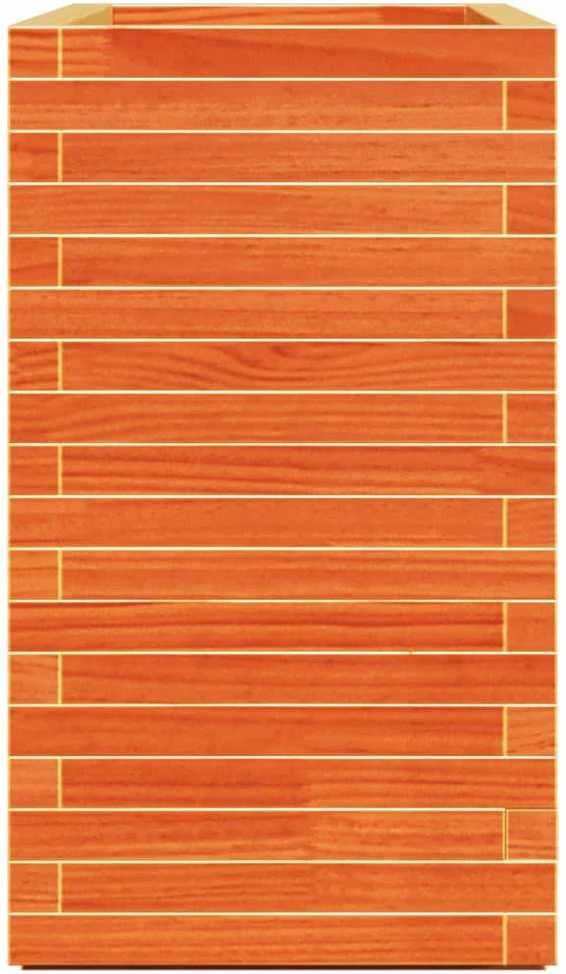 Sodo lovelis, vaško rudas, 90x40x72cm, pušies medienos masyvas