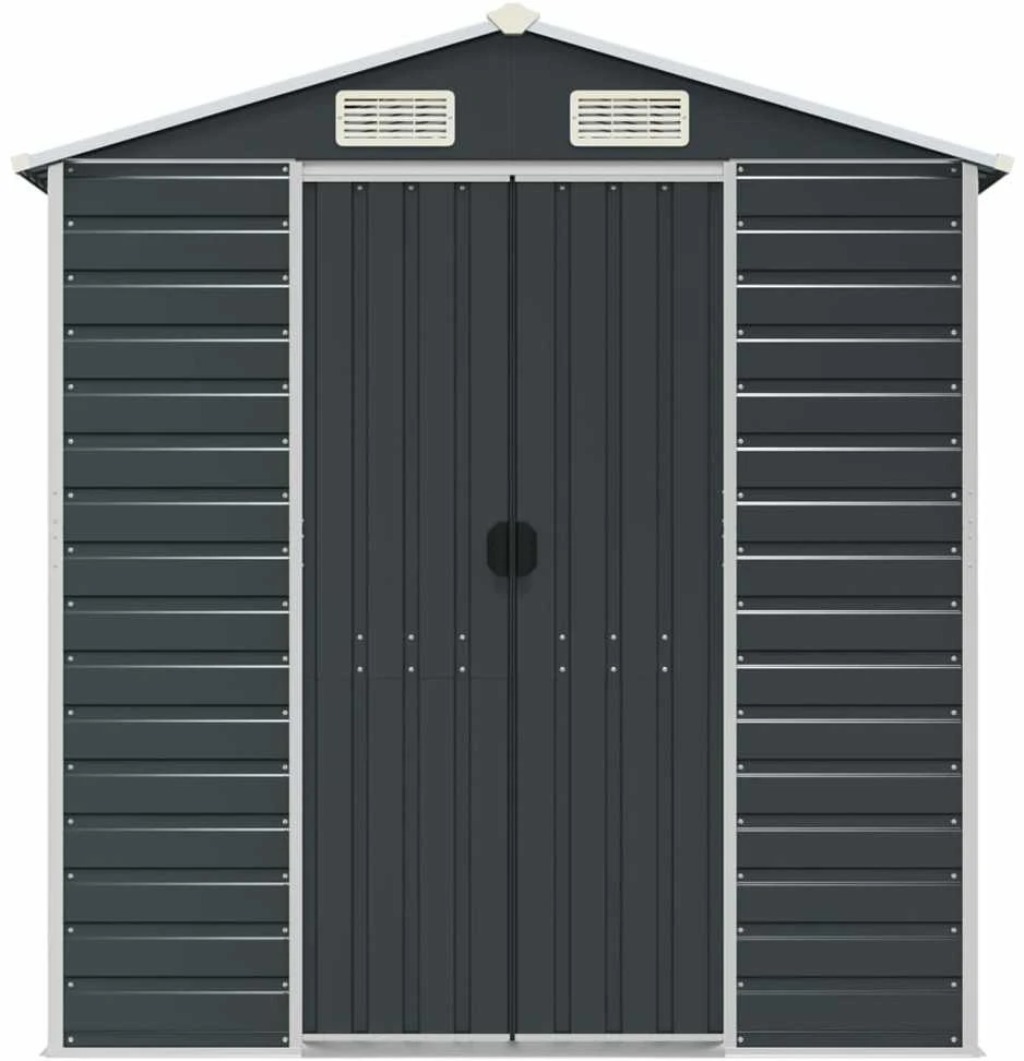 Sodo pašiūrė, antracito, 191x555x198cm, galvanizuotas plienas