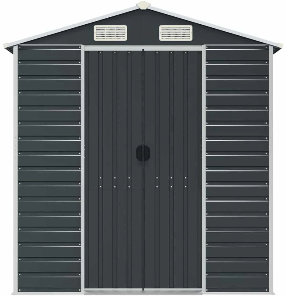 Sodo pašiūrė, antracito, 191x640x198cm, galvanizuotas plienas
