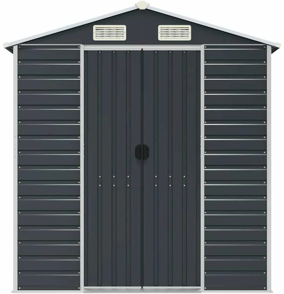 Sodo pašiūrė, antracito, 191x725x198cm, galvanizuotas plienas