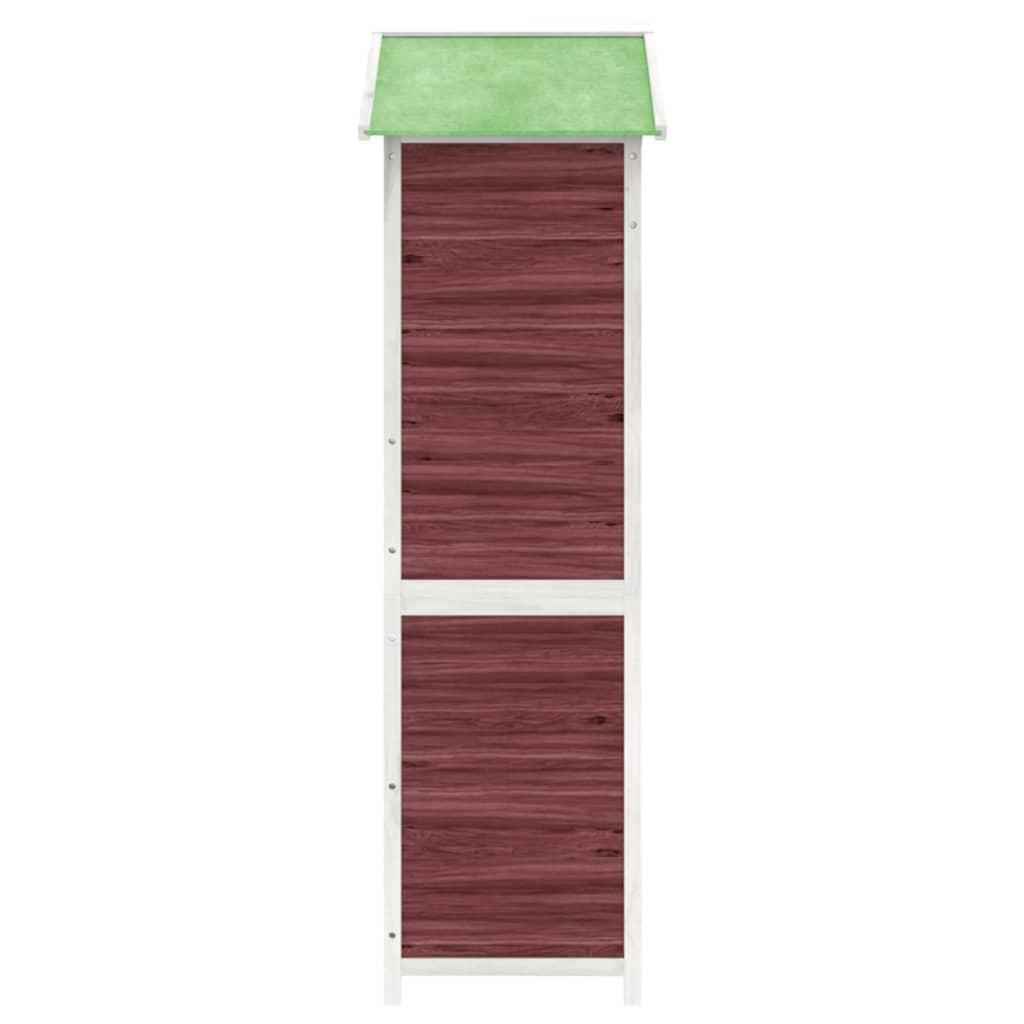 Sodo pašiūrė įrankiams, moka, 120x53,5x170cm, pušies masyvas