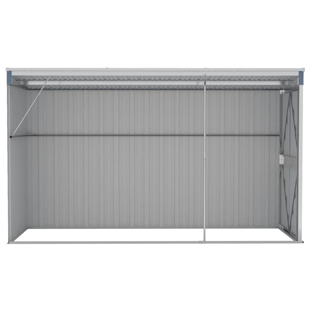 Sodo pašiūrė, pilka, 118x288x178cm, galvanizuotas plienas