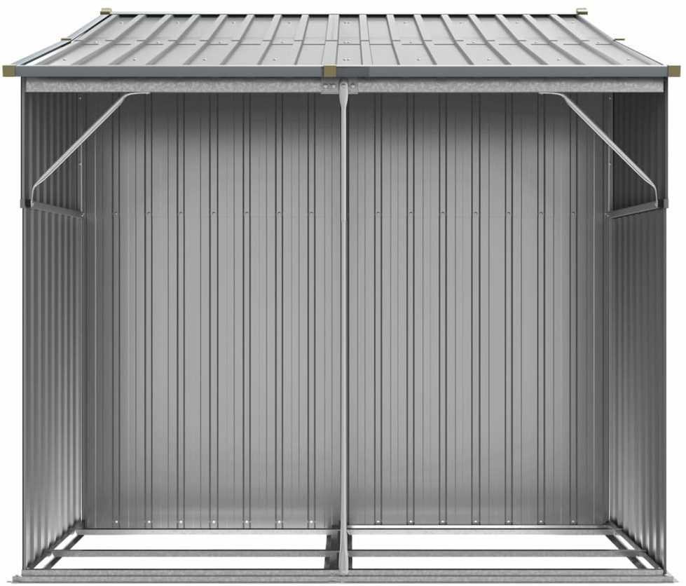 Sodo pašiūrė, pilka, 277x192,5x179cm, galvanizuotas plienas