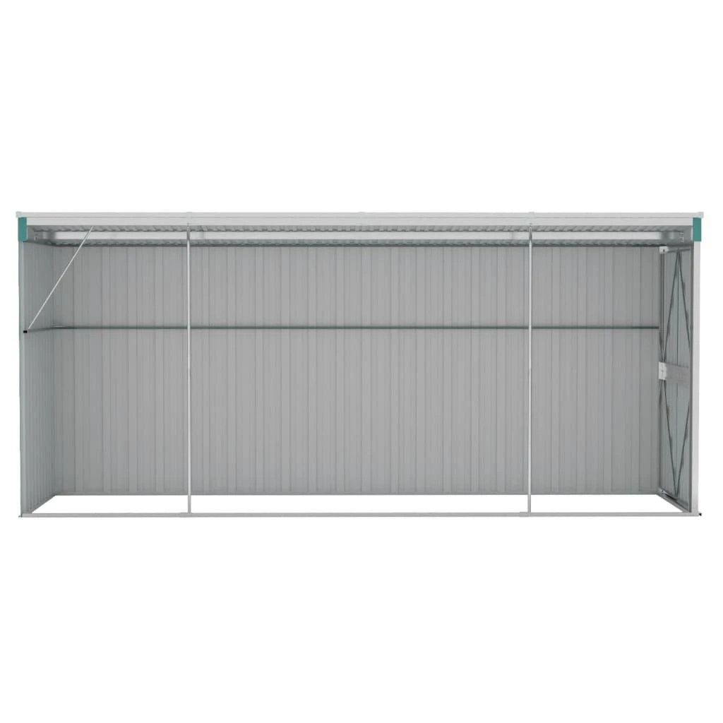 Sodo pašiūrė, žalia, 118x382x178cm, galvanizuotas plienas