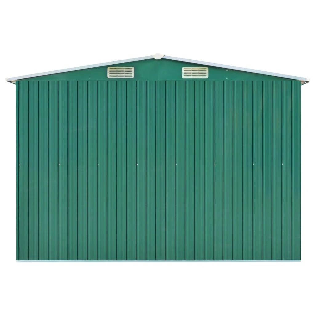 Sodo pašiūrė, žalia, 257x779x181cm, galvanizuotas plienas