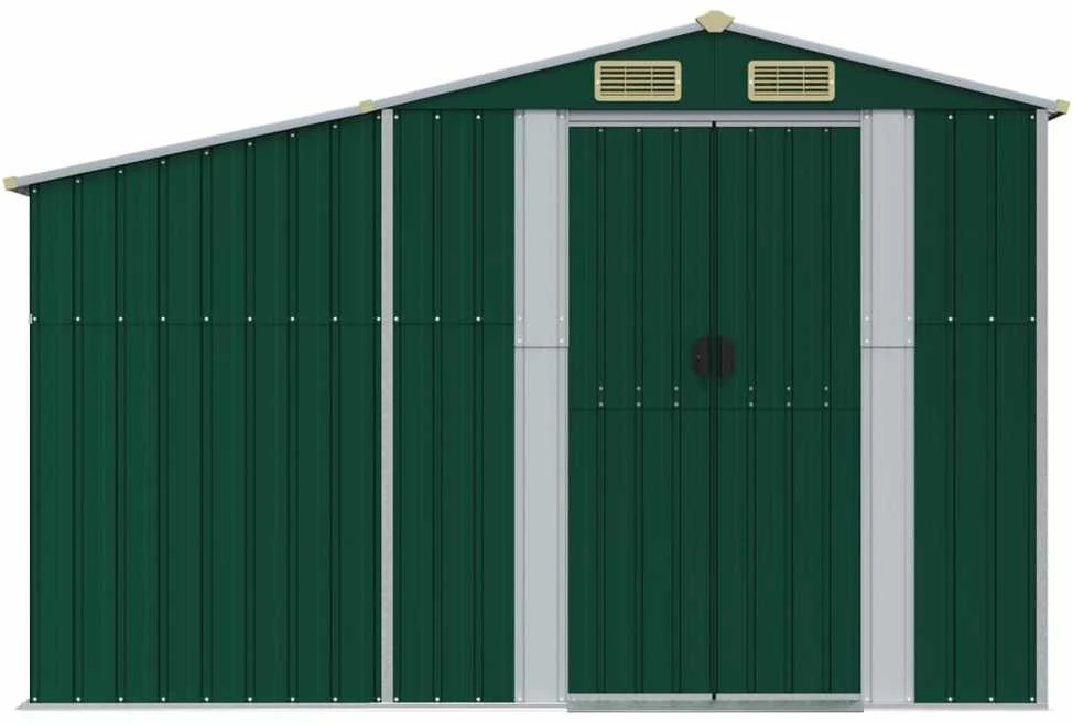 Sodo pašiūrė, žalia, 277x192,5x179cm, galvanizuotas plienas