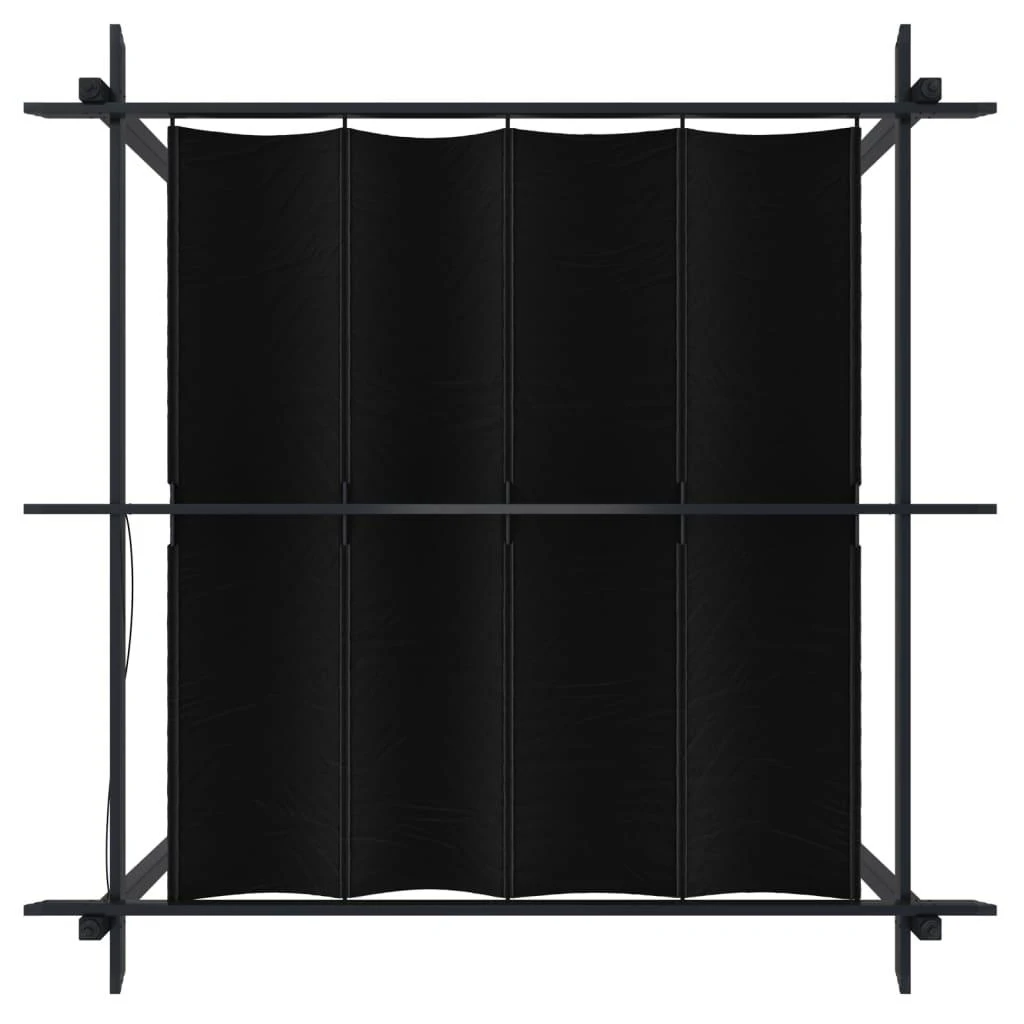 Sodo pavėsinė su įtraukiamu stogu, antracito spalvos, 3x3m