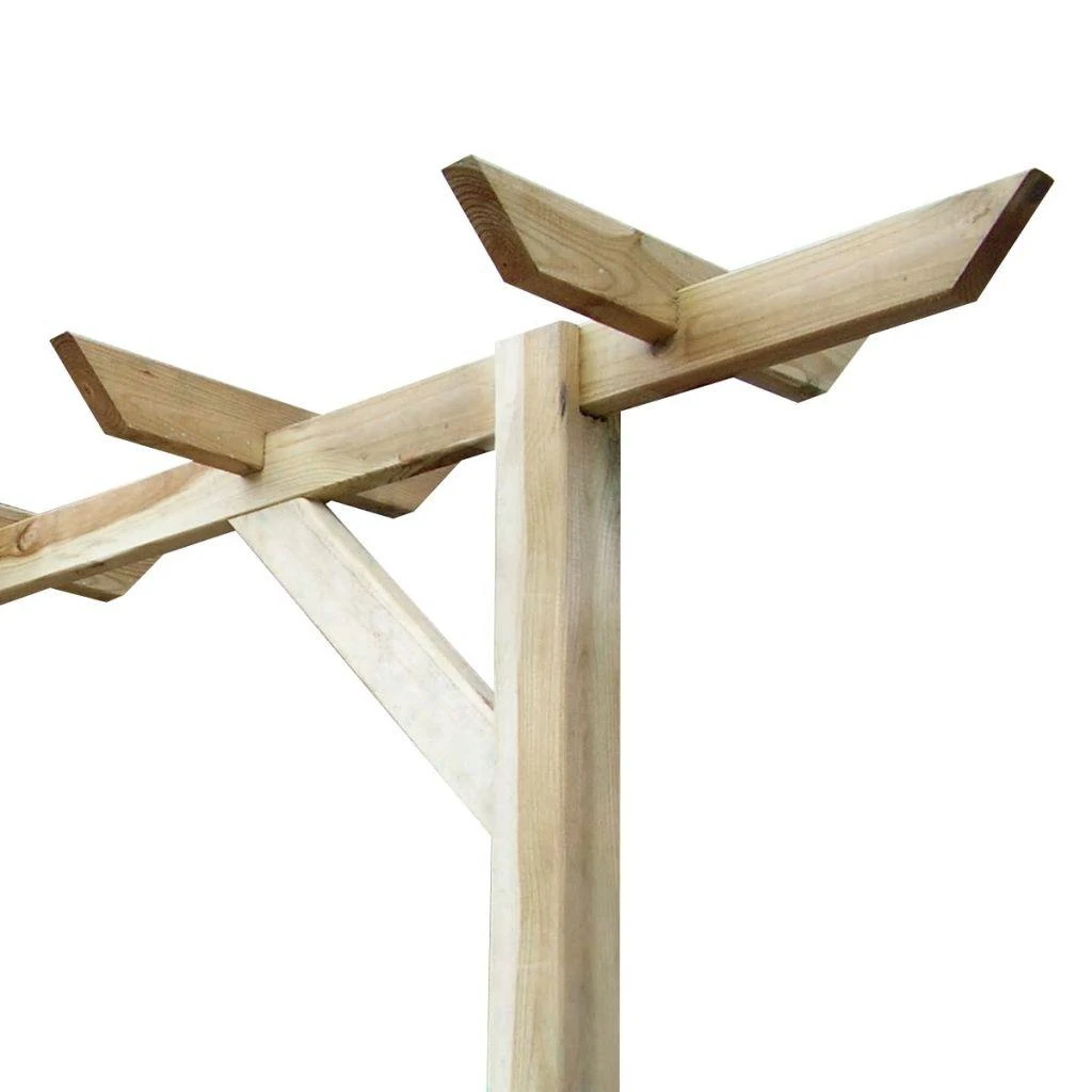 Sodo pergolė, 205x40x203cm, mediena