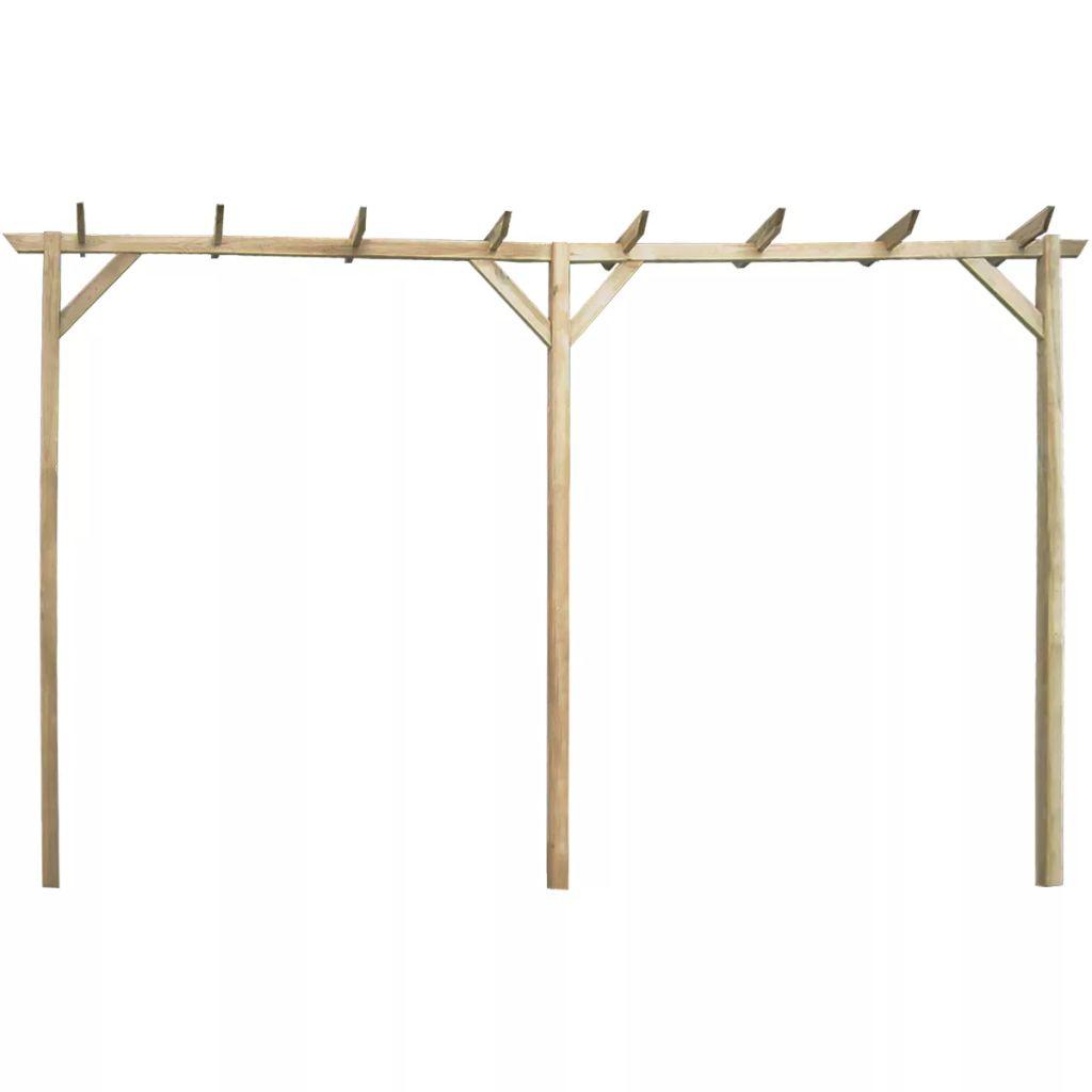 Sodo pergolė, 410x40x203cm, mediena