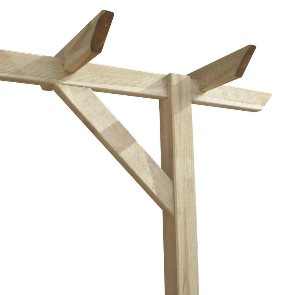 Sodo pergolė, 410x40x203cm, mediena
