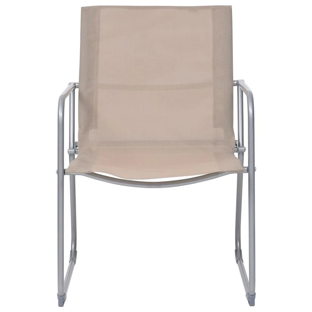 Lauko baldų komplektas Sodo poilsio komplektas, 4 dalių, taupe, audinys ir plienas