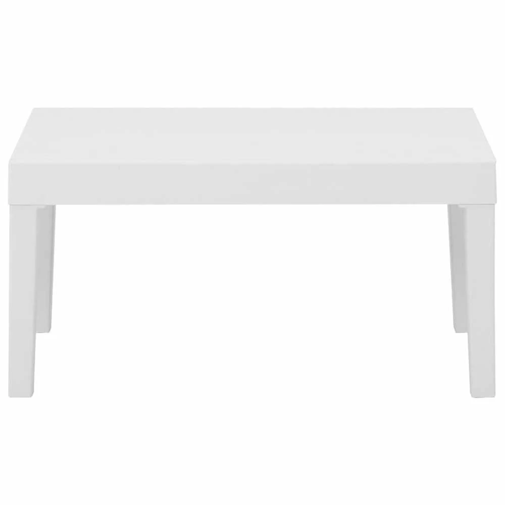 Sodo poilsio stalas, baltos spalvos, plastikas