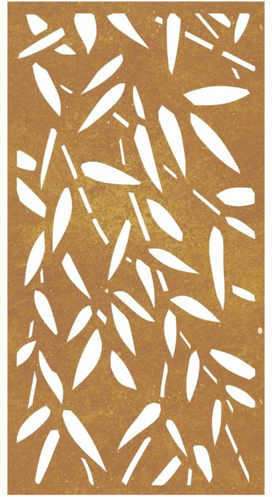 Nuotraukų rėmelis Sodo sienos dekoracija, 105x55cm, corten plienas, bambukas