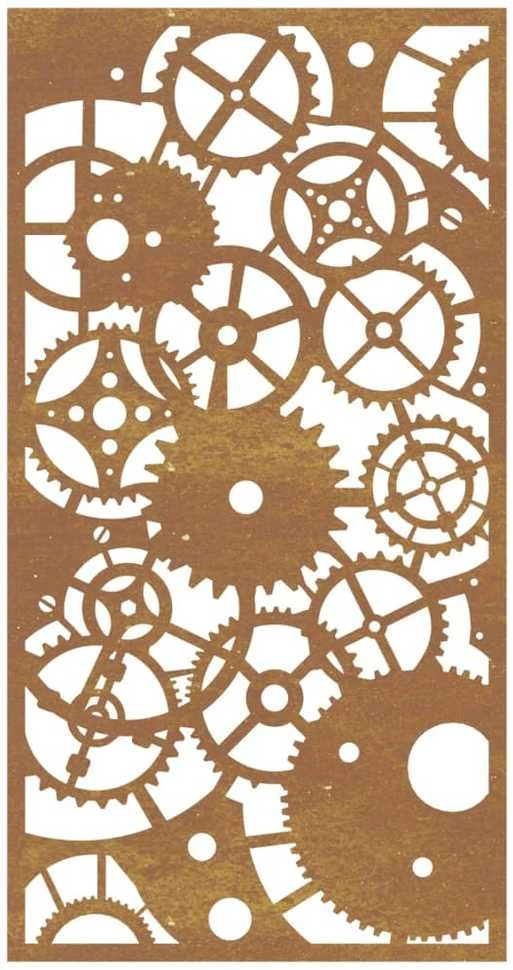Nuotraukų rėmelis Sodo sienos dekoracija, 105x55cm, corten plienas