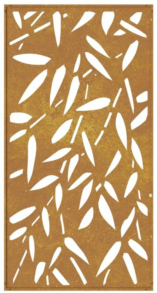 Nuotraukų rėmelis Sodo sienos dekoracija, 105x55cm, corten plienas, bambukas