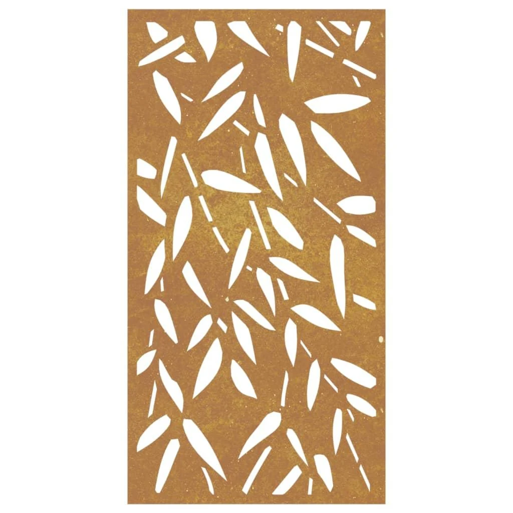 Nuotraukų rėmelis Sodo sienos dekoracija, 105x55cm, corten plienas, bambukas