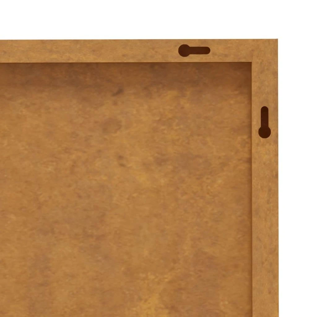 Nuotraukų rėmelis Sodo sienos dekoracija, 2 dalių, 105x55cm, corten plienas