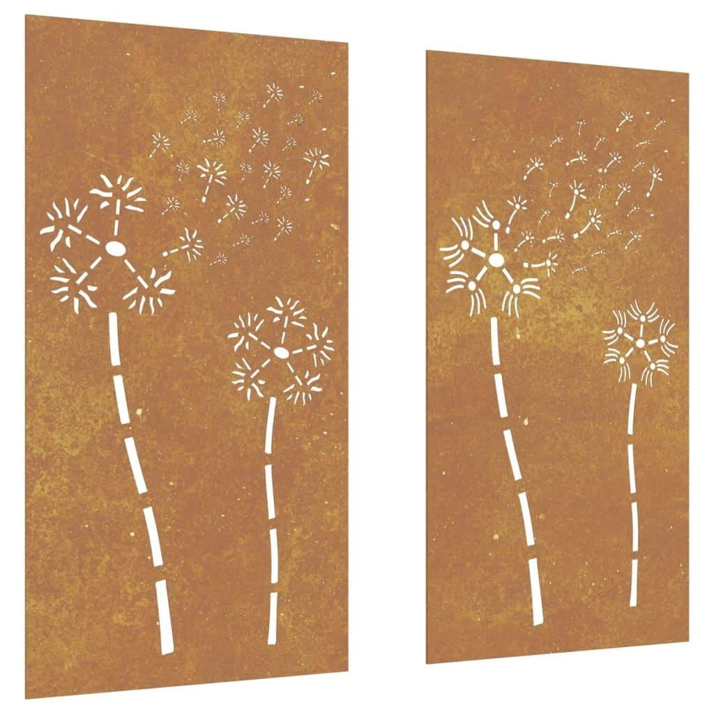 Nuotraukų rėmelis Sodo sienos dekoracija, 2 dalių, 105x55cm, corten plienas