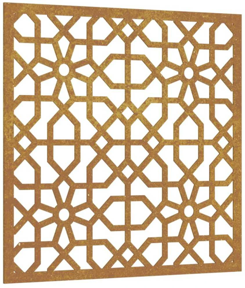 Nuotraukų rėmelis Sodo sienos dekoracija, 55x55cm, corten plienas