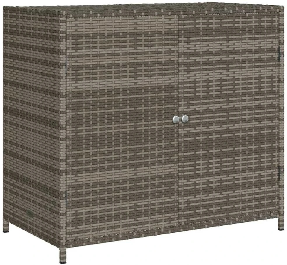 Sodo spintelė daiktams, pilka, 83x45x76cm, poliratanas