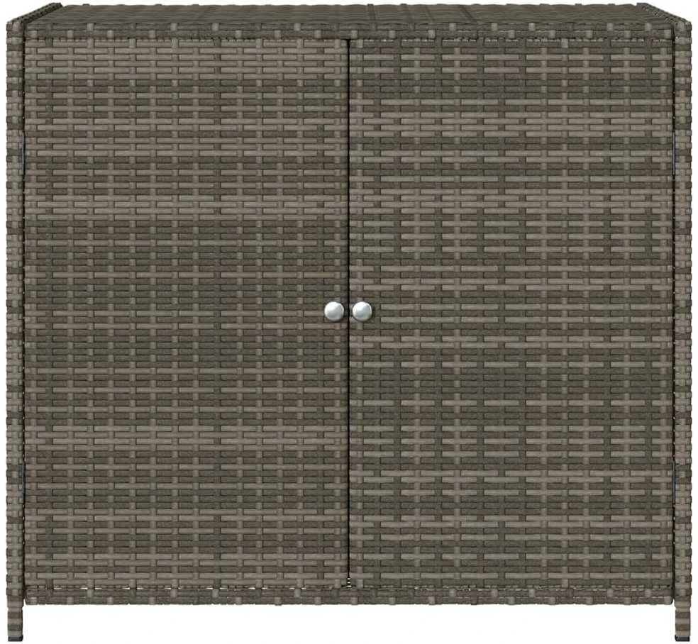 Sodo spintelė daiktams, pilka, 83x45x76cm, poliratanas