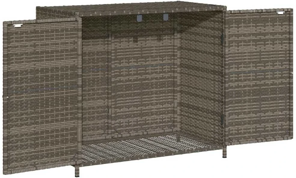 Sodo spintelė daiktams, pilka, 83x45x76cm, poliratanas