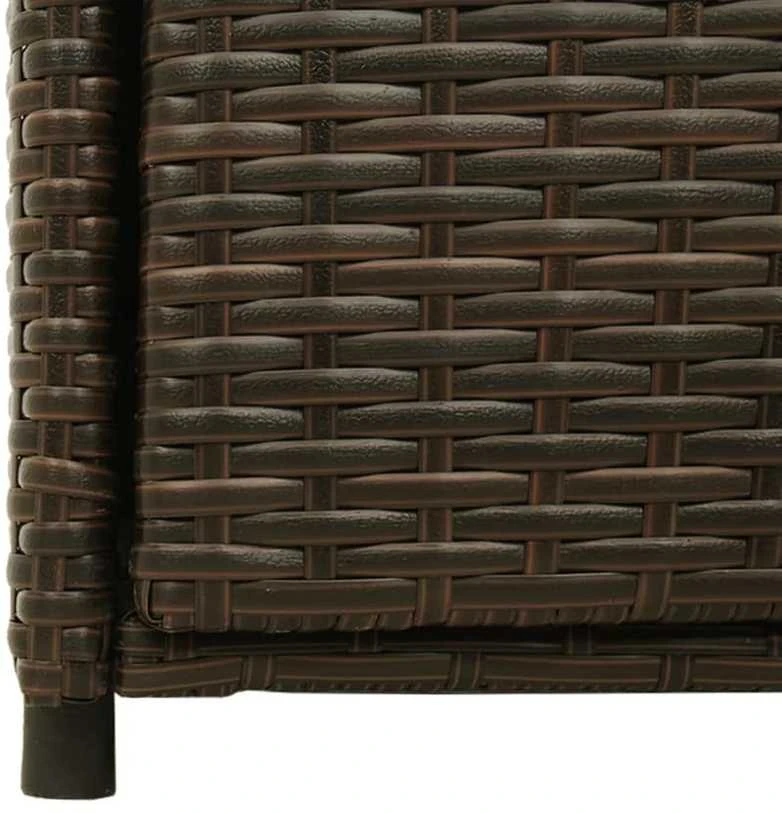 Sodo spintelė daiktams, ruda, 55x55x111cm, poliratanas