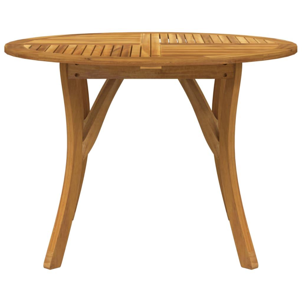 Sodo stalas, 110cm skersmens, akacijos medienos masyvas