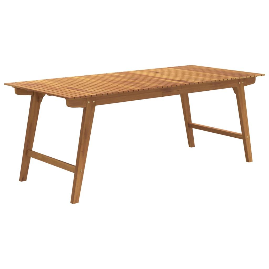 Sodo stalas, 200x90x75cm, akacijos medienos masyvas
