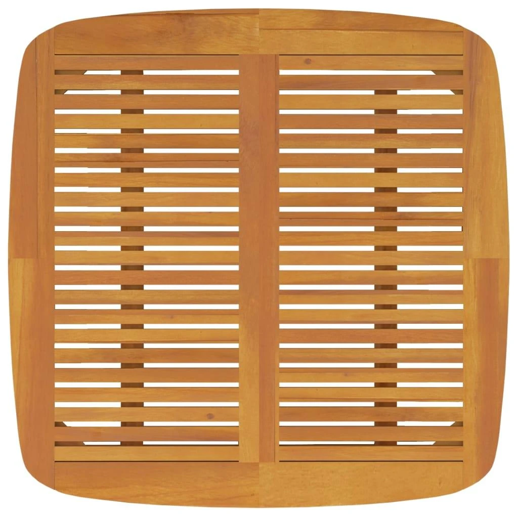 Sodo stalas, 85x85x75cm, akacijos medienos masyvas